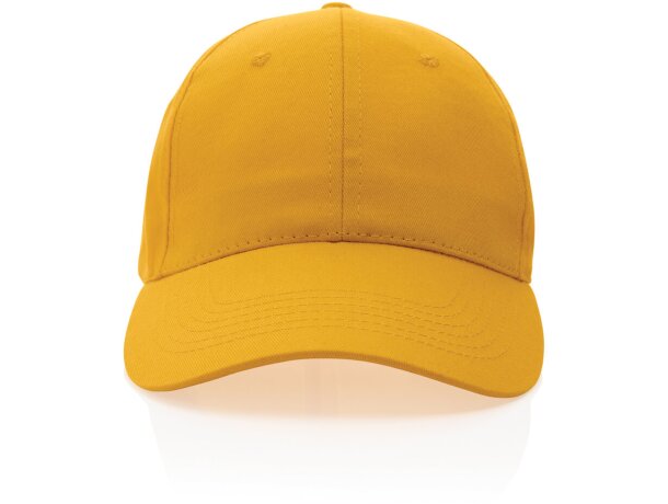 Gorras de béisbol eco aware 100% recicladas con ahorro real de agua Amarillo detalle 45