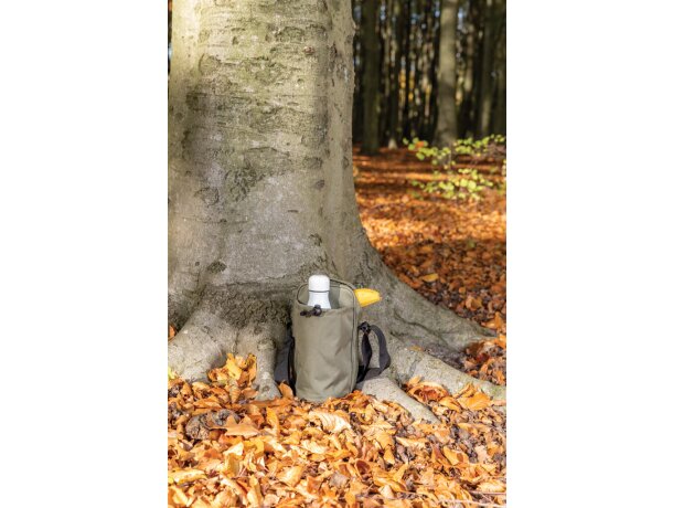 Nevera publicitaria bandolera ajustable para bebidas frías en caminatas Verde detalle 32