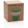 Tazas pla café 280ml sostenibles con agarre de silicona y tapa Verde detalle 37