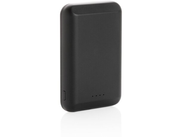 Powerbank publicitario inalámbrico magnético para iphone 12 y android Negro detalle 12