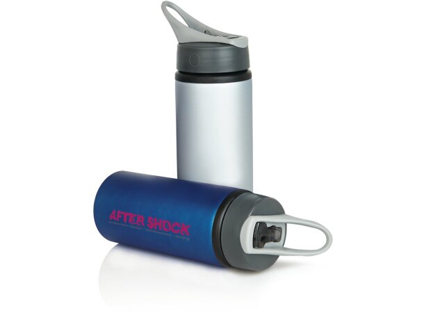 Bidones personalizados baratos de aluminio 800ml para deporte Gris/antracita detalle 5