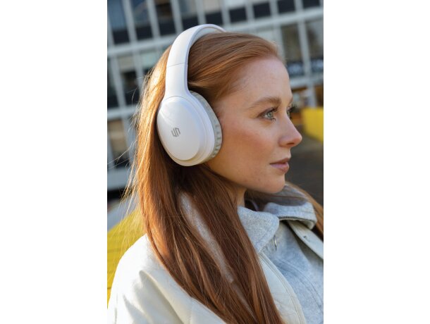 Auriculares personalizados Belmont inalámbricos Urban Vitamin bajos intensos Blanco detalle 26