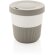 Tazas pla café 280ml sostenibles con agarre de silicona y tapa Gris