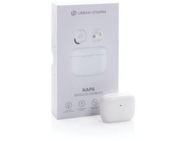 Auriculares con logo napa urban vitamin sonido profundo y graves intensos Blanco detalle 35