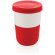 Tazas PLA café 380ml elegantes y sostenibles con agarre de silicona Rojo