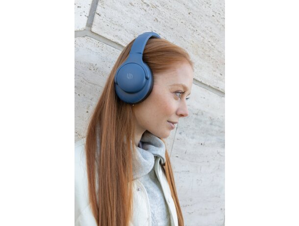 Auriculares inalámbricos personalizados de plástico en colores Azul detalle 44