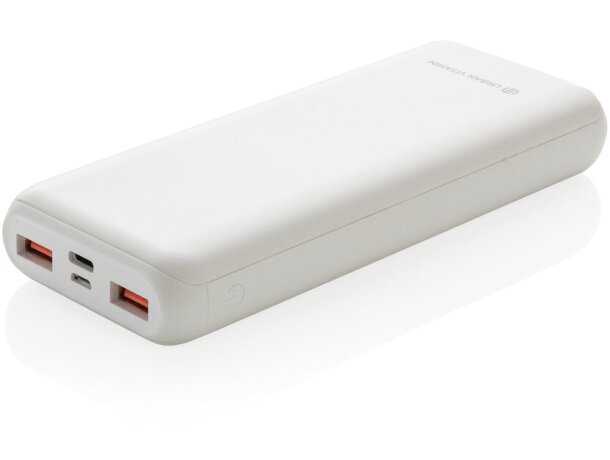 Batería externa corporativa de 20000 mah en plástico Blanco detalle 10