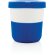 Tazas pla café 280ml sostenibles con agarre de silicona y tapa Azul detalle 23