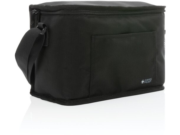 Neveras swiss peak aware™ deluxe para 8 latas con bolsillo frontal Negro detalle 6