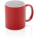 Tazas de cerámica clásica para café matutino 350ml aptas lavavajillas Rojo