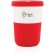 Tazas PLA café 380ml elegantes y sostenibles con agarre de silicona Rojo detalle 18