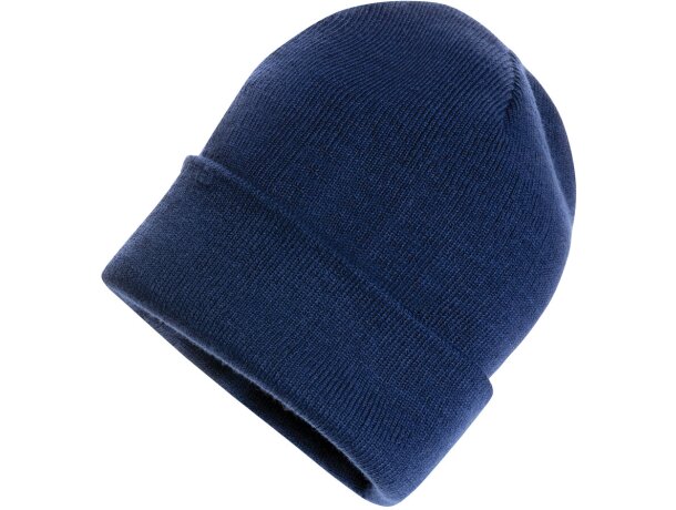 Gorros de lana Impact Polylana® ahorra 5 litros de agua y usa blockchain Azul marino detalle 16