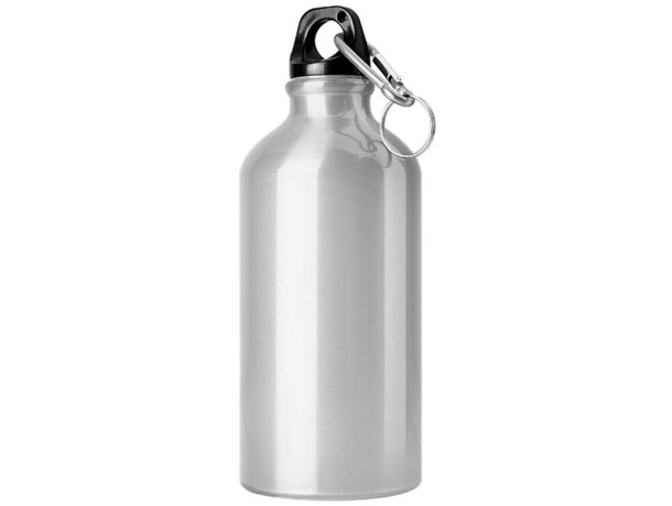 Botella de aluminio 500 ml brillante con mosquetón personalizada personalizada