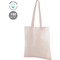 Bolsa de tela personalizada con asas largas en algodón canvas 180gr