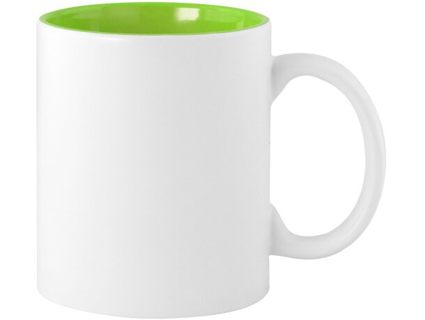 Tazas graven de cerámica blanca con interior de color 350ml detalle 1