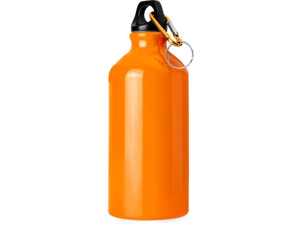 Botella de aluminio 500 ml brillante con mosquetón personalizada personalizada