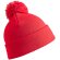 Gorro de lana con logotipo tejido doble grosor 100% poliacrílico 340 g/m² Rojo