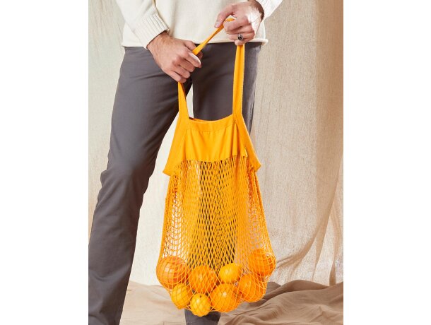 Bolsas de algodón shopper orgánico asas largas 6 kg 10 litros ámbar detalle 1