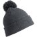 Gorro de lana con logotipo tejido doble grosor 100% poliacrílico 340 g/m² Gris