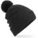 Gorros de lana Snowstar térmicos con forro micropolar y pompón Carbon