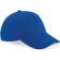 Gorra de béisbol personalizada 100% algodón con ajuste rip-strip Azul royal brillante