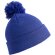 Gorros de lana con pompón niño tejido doble grosor 340 g/m² Azul royal