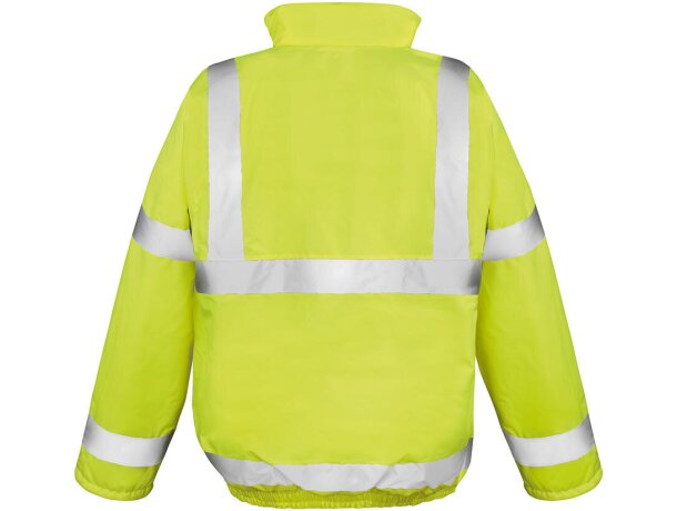 Chaqueta alta visibilidad con logo resistente cálida y a prueba de agua Amarillo de alta visibilidad detalle 1