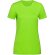 Camisetas deportivas mujer con logo stedman activa y elegante bordado verde fluorescente