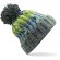 Corkscrew Pom Pom Beanie personalizado azul claro