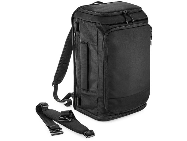 Mochila-bandolera poliéster para ordenador de 15 Negro detalle 7