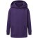 Sudadera con capucha con logo algodón ring-spun 280 g/m2 Morado