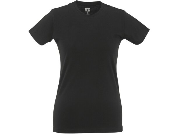 Camiseta de mujer algodón liso 135 gr merchandising