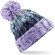 Gorro de lana personalizado muy cálido con banda térmica y pompón Lavanda morado