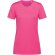 Camisetas deportivas mujer con logo stedman activa y elegante bordado rosa fluorescente