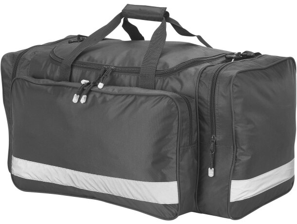 Bolsa de viaje grande para hombres y mujeres, bolsa de deporte grande,  rosa, negro, gris (color: negro, tamaño: talla única)
