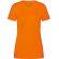 Camisetas deportivas mujer con logo stedman activa y elegante bordado naranaja fluorescente