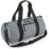 Bolsa personalizada eco-barrel reflectante con correa ajustable y desmontable Gris puro