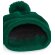 Gorros de lana Snowstar térmicos con forro micropolar y pompón Verde botella detalle 8