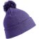 Gorro de lana con logotipo tejido doble grosor 100% poliacrílico 340 g/m² Morado