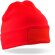 Gorro de lana personalizado reciclado doble grosor puño profundo 340 g/m² Rojo