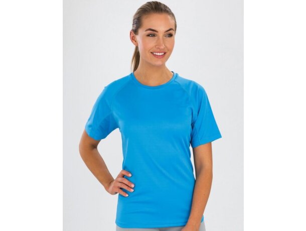 Montón de piel Complaciente Camiseta De Poliester Colores Fluor De Mujer