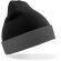 Gorro de lana con logo negro reciclado 340 g/m² doble grosor tacto suave detalle 1