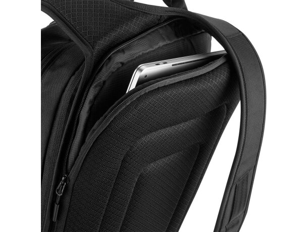 Mochila para portátil 15 poliéster con portabotellas interior Negro detalle 4