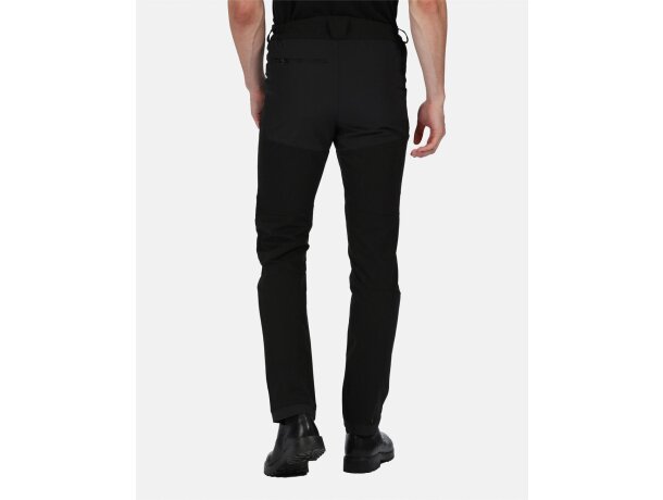 Pantalones personalizados poliéster 245 g/m2 X-pro Prolite Negro detalle 3