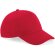 Gorra de béisbol personalizada 100% algodón con ajuste rip-strip Rojo clasico