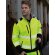 Chaquetas alta visibilidad impermeables poliéster 310 g/m2 Amarillo fluorescente/negro detalle 3