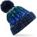 Gorro de lana personalizado muy cálido con banda térmica y pompón Azul alpino