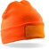 Gorro de lana publicitario grueso 340 g/m² 100% polacrílico tacto suave Naranja fluor