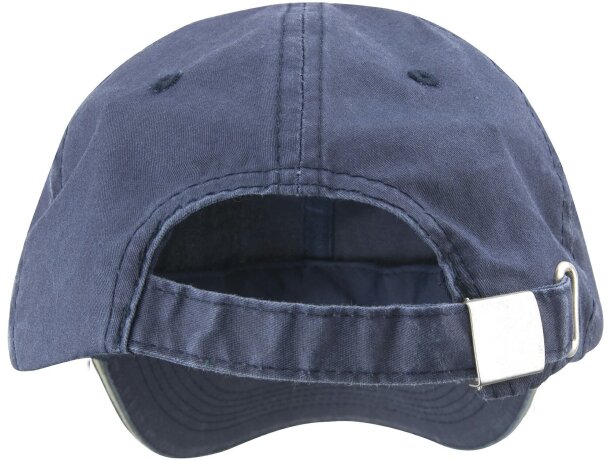 Gorra de sarga con 6 paneles azul marino