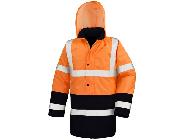 Chaquetas alta visibilidad core motorway 2-tone poliéster 160 g/m2 Amarillo fluorescente/negro detalle 2